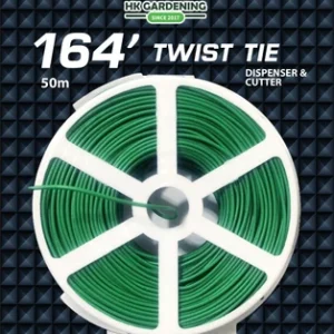 164' Garden Plant Support Twist Tie Green Wire with Cutter