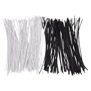100Pcs Garden Coated Twist Wire String Tie Plant Support Plastic Strap Cables