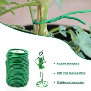 FLEXIBLE PLANT TIE TWIST TIES SOFT SUPPORT REUSABLE WEATHERPROOF GARDEN WIRE