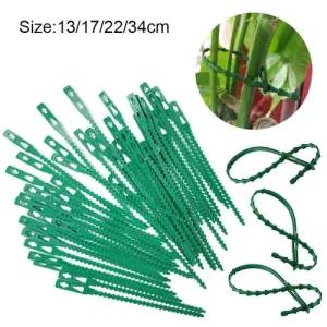 Green Garden Twist Ties Flexible Adjustable Plastic Plant Wire Support Cable